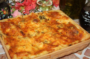Spargel Lasagne Gorgonzola