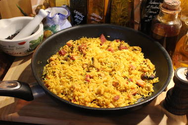 Bauern-Curry-Reispfanne