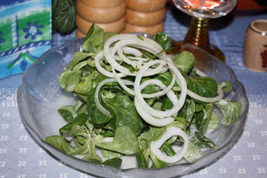 Feldsalat mit Senfdressing