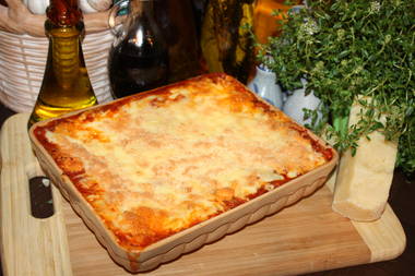 Lasagne-Tomatenbolognese