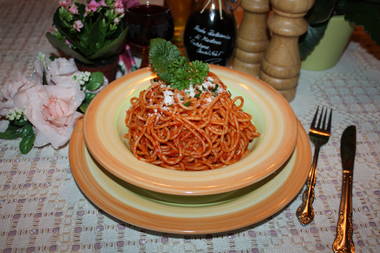 Spaghetti scharf Italiana