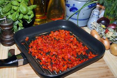 Paprikaw&uuml;rfel scharf