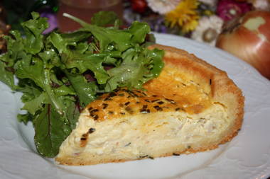 Schw&auml;bische Rahm-Eierzwiebeltorte