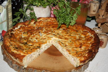 Zwiebelkuchen mit Schwarzwälder Bauchspeck