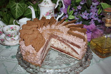 Spekulatiustorte mit Banane