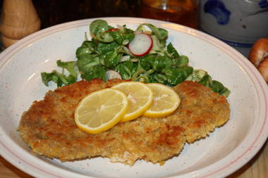 Schweineschnitzel mit Walnußpanade