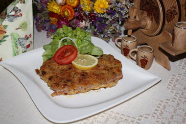 Hackfleisch-Gordon-Bleu mit Roquefortk&auml;se
