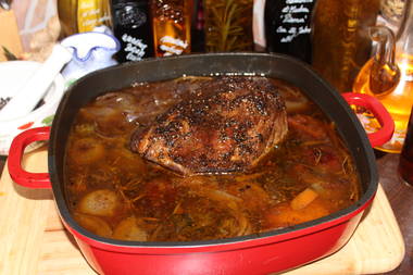 Saftiger Schweinebraten