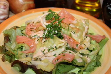 Maultaschen mit Lachs
