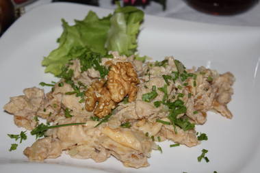 Rühreier mit Walnüssen
