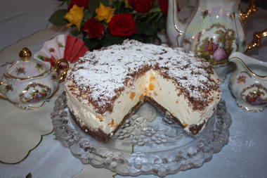 Philadelphia-Zitronen-Mandarinen-Torte