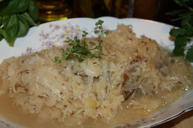 Sauerkraut mit Prosecco