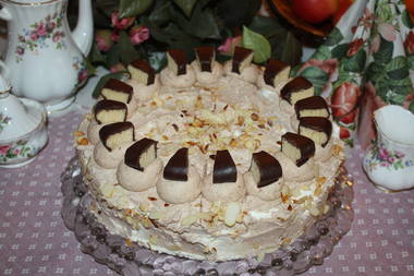 Baumkuchen Cognac-Sahnetorte
