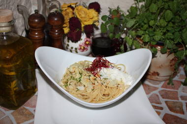 Spaghetti mit Artischocken und Mascarpone-Sahnesoße
