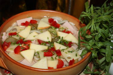 Bodensee Wurstsalat mit Apfel