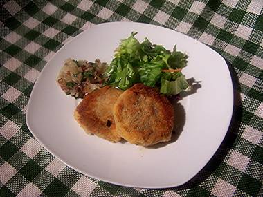 Bauernleberwurst paniert