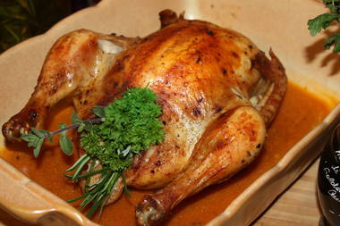 Brath&auml;hnchen in Honigkruste