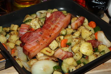 Kartoffelpfanne mit Schwarzwälder Bauchspeck