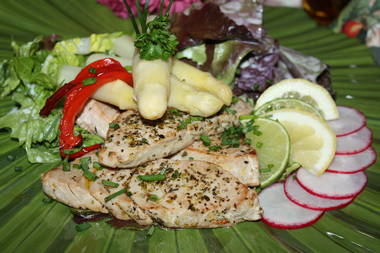 Thunfischmedaillons gebraten