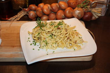 Käse-Spätzle mit Kräuter