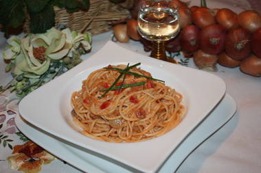 Spaghetti mit Chili