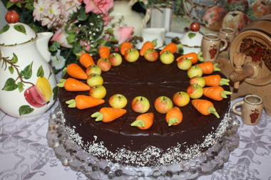 Rübli-Apfel-Haferflocken-Kuchen