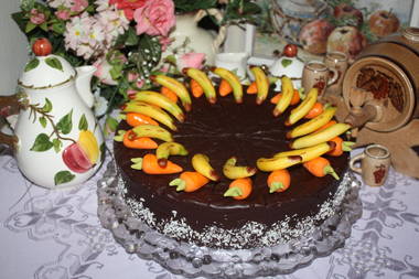 Rübli-Apfel-Bananenkuchen