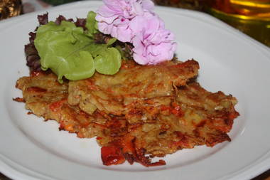 Kartoffelpuffer mit Paprika