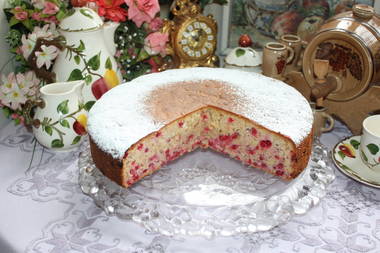 Johannisbeerkuchen mit Äpfel