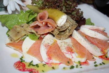 Mozzarella mit Wildlachs