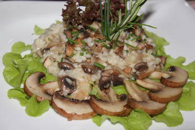 Risotto mit frischen Stein-Champignons