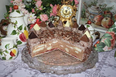 Toblerone Schokosahne mit L&ouml;ffelbisquits