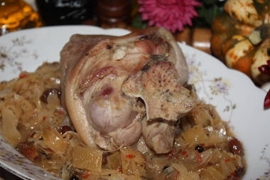 Schweinhaxe gekocht