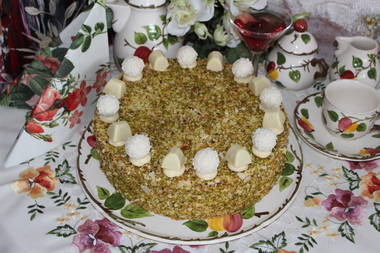 Pistazien-Vanille-Torte