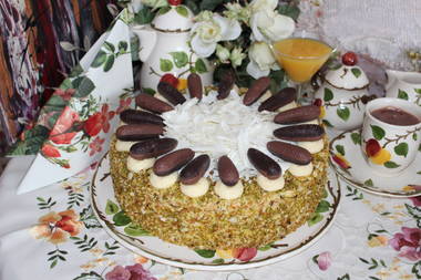 Pistazien-Mandel-Vanille-Torte
