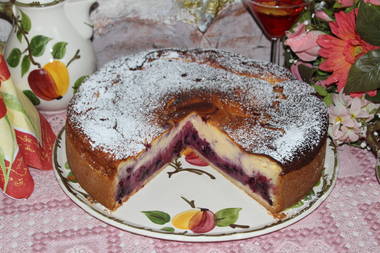 Oma Hildes Käsekuchen mit Waldfrüchten