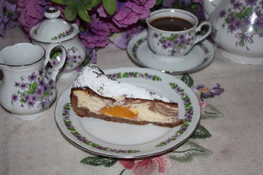 Orange-Schoko- Orangen-Käsekuchen