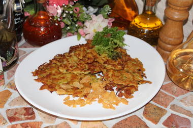 Kartoffelpuffer mit Corn Flakes