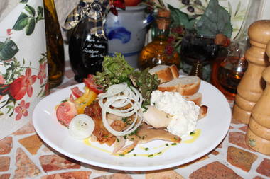 Zwiebelbrath&auml;hnchen mit Dipp