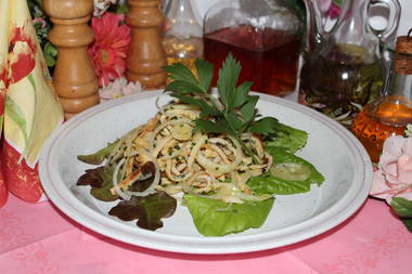 Schwäbischer Flädlesalat