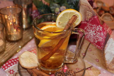 Weisser Adventsglühwein