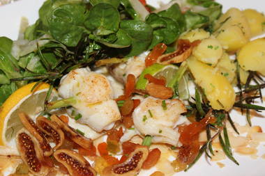 Seezungenr&ouml;llchen mit Trockenfr&uuml;chten
