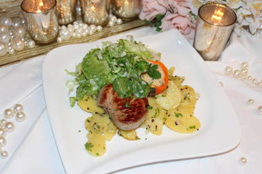 Medaillons mit Schwäbischem Kartoffelsalat