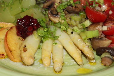 Spargel mit leckerem Arganöl