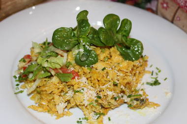 Butterreis mit Curry und Mango