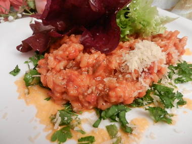 Lachs Tomaten-Risotto