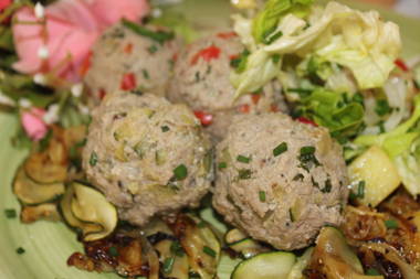 Badische Lauchkn&ouml;del mit Kr&auml;uter