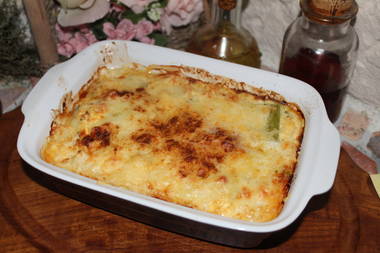 Kartoffel-Lauch-Gratin