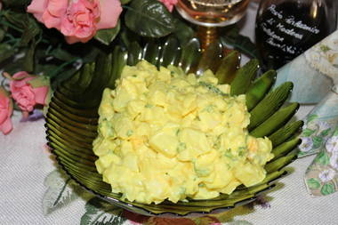Kartoffelsalat mit Safran 