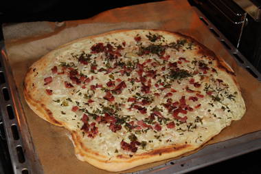 Opas Flammkuchen mit Schwarzwälder Speck